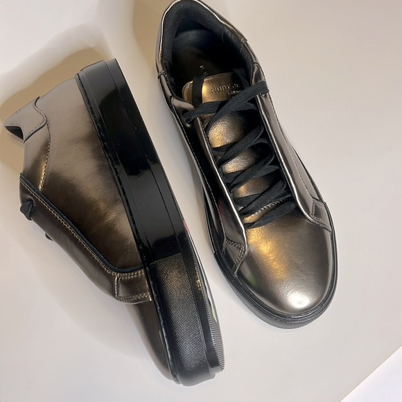 NWOB $150 Men’s Kurt Geiger Gunmetal Laney Grey Sneakers Multiple Sizes - NEW! - Picture 3 of 8